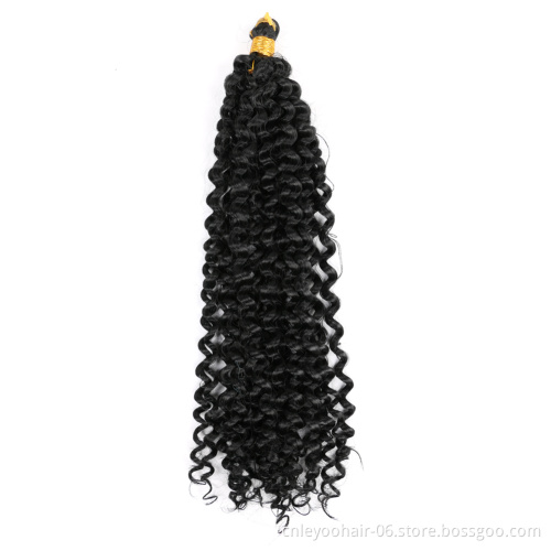 Factory 14 Inch Water Wave Crochet Synthetic Twist Hair Extension For Women Beauty